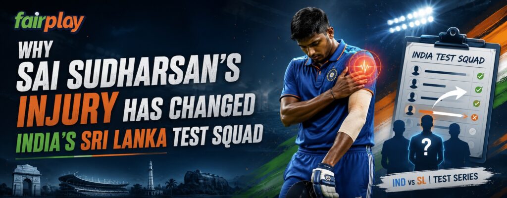 Why Sai Sudharsan’s Injury Has Changed India’s Sri Lanka Test Squad