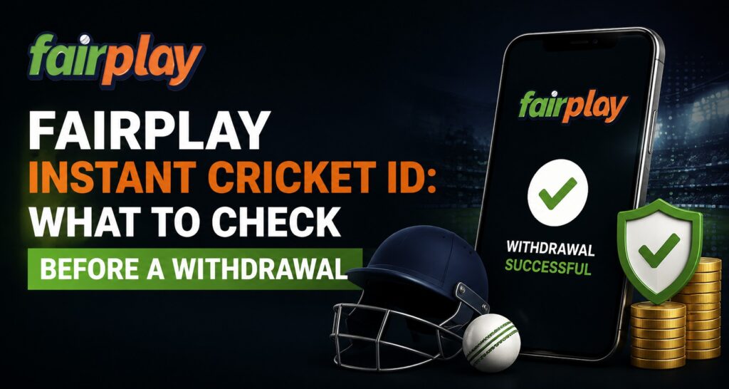 Fairplay Instant Cricket ID: What to Check Before a Withdrawal