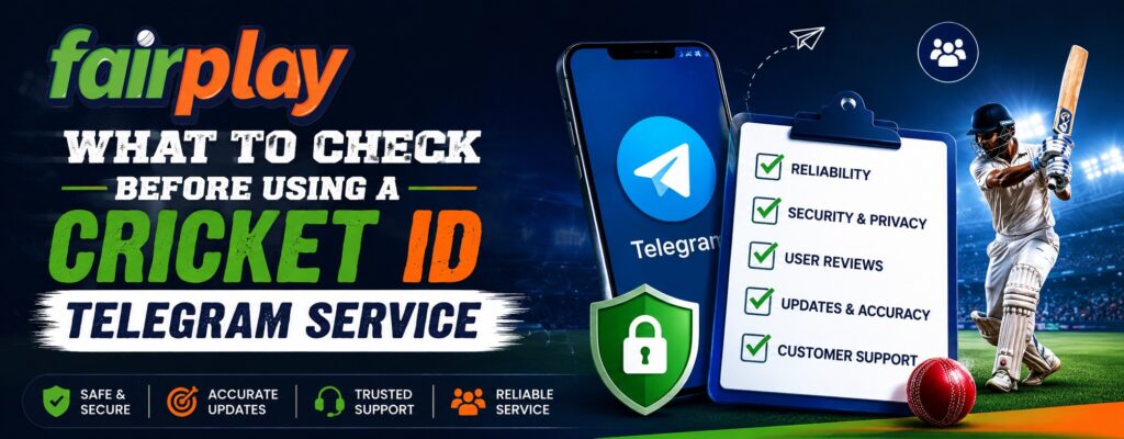 What to Check Before Using a Cricket ID Telegram Service