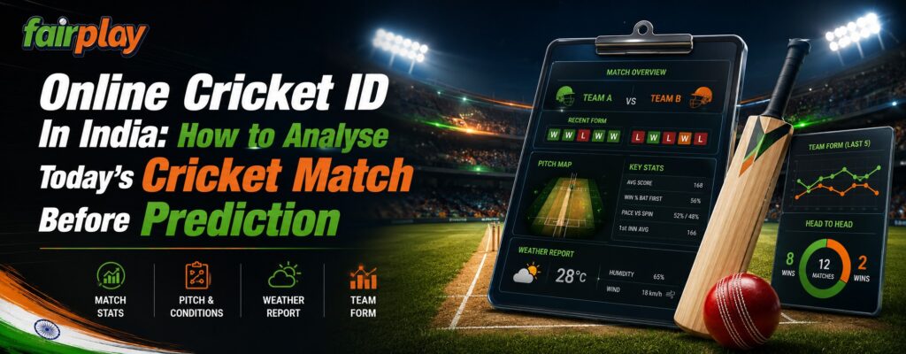 Online Cricket ID In India: How to Analyse Today’s Cricket Match Before Prediction