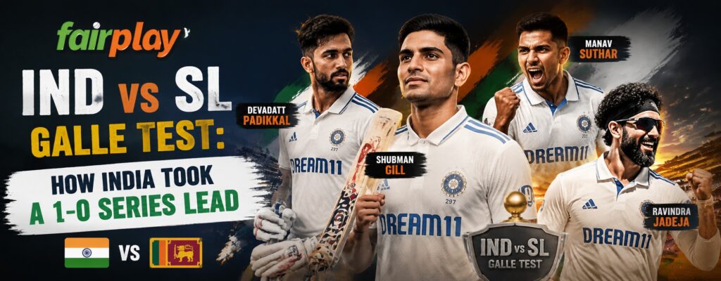 IND vs SL Galle Test: How India Took a 1-0 Series Lead