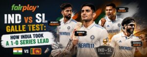 IND vs SL Galle Test: How India Took a 1-0 Series Lead