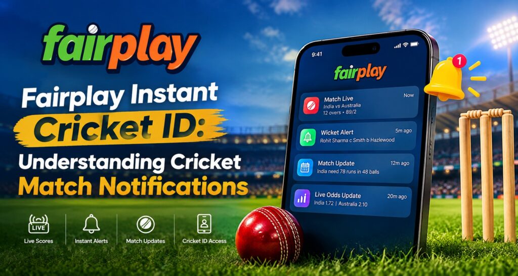 Fairplay Instant Cricket ID Understanding Cricket Match Notifications