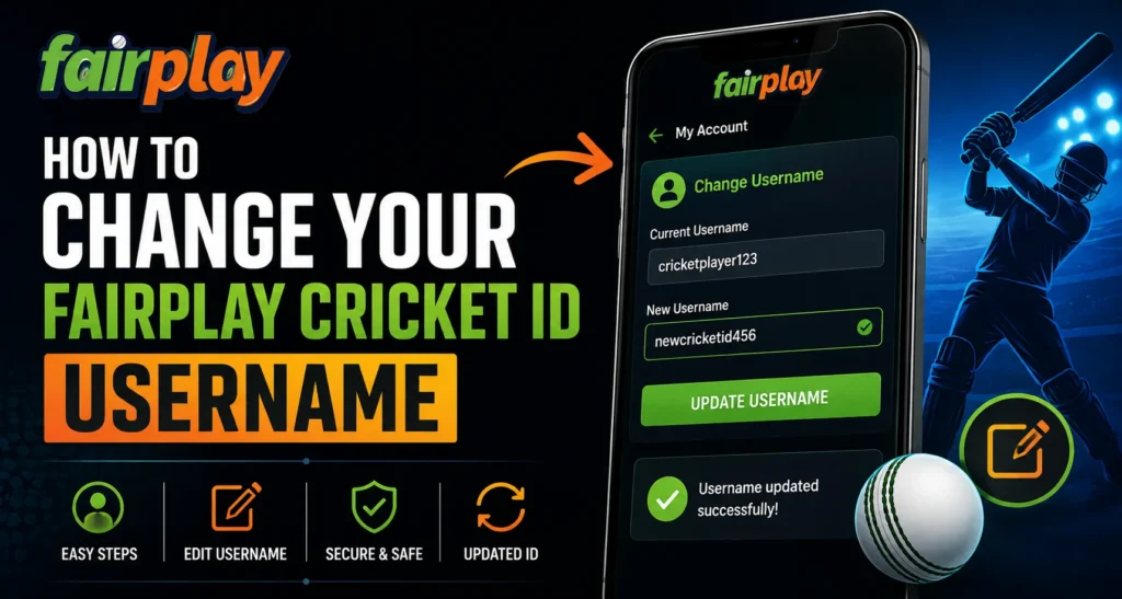 How to Change Your Fairplay Cricket ID Username